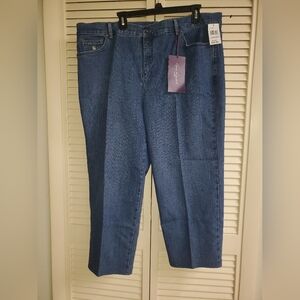 Gloria Vanderbilt Amanda Blue Denim Jeans Size 22W Short Never Worn